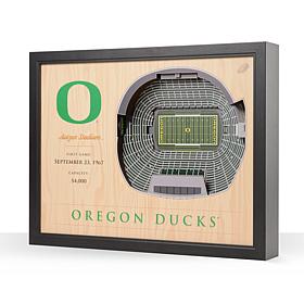 Officially Licensed NCAA 25-Layer 3-D Wall Art - Oregon Ducks