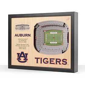 Officially Licensed NCAA 25-Layer Stadium Wall Art - Auburn Tigers