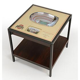 Officially Licensed NCAA 25-Layer StadiumViews End Table - Ohio State