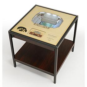 Officially Licensed NCAA 25-Layer StadiumViews End Table - Iowa