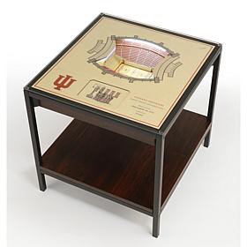 Officially Licensed NCAA 25-Layer StadiumViews End Table - Indiana