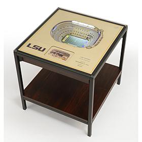 Officially Licensed NCAA 25-Layer StadiumViews End Table - LSU