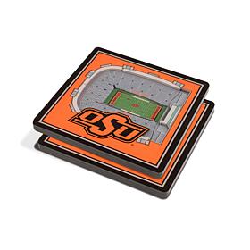Officially Licensed NCAA 3-D Stadium Views Coaster Set- Oklahoma State