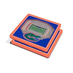 Officially Licensed NCAA 3-D Stadium Views Coaster Set- Florida Gators