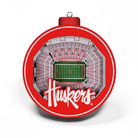 Officially Licensed NCAA 3D StadiumView Ornament 2-pack - Nebraska
