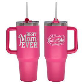 Officially-Licensed NCAA  40oz Best Mom Ever Pink Tumbler, Florida