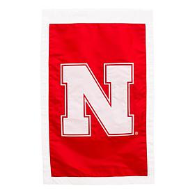 Officially Licensed NCAA Applique House Flag - University of Nebraska