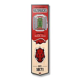 Officially Licensed NCAA Arkansas Razorbacks 3D Stadium Banner