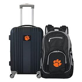 Officially Licensed NCAA Clemson Tigers Backpack & Carry-On Set