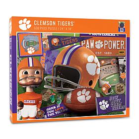 Officially Licensed NCAA Clemson Tigers Retro Series 500-Piece Puzzle