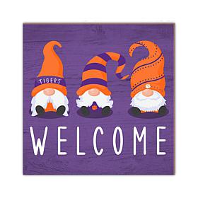 Officially Licensed NCAA Clemson University Welcome Gnomes Sign