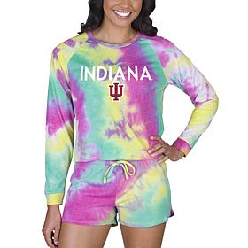 Officially Licensed NCAA Concepts Sport Ladies Top/Short Set Indiana