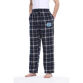 Officially Licensed NCAA Concepts Sport Men's Plaid Flannel Pant-UNC