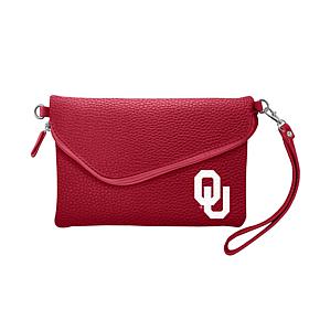 Officially Licensed NCAA Fold Over Crossbody Purse - Oklahoma Sooners