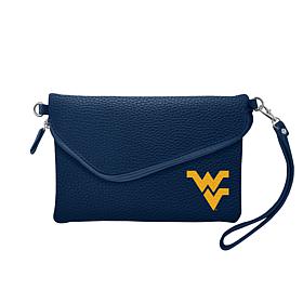 Officially Licensed NCAA Fold Over Purse - West Virginia Moutaineers 