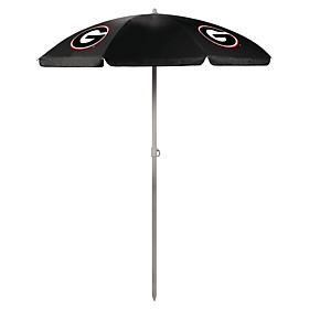Officially Licensed NCAA Georgia 5.5' Portable Beach Umbrella, Black