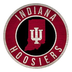 Officially Licensed NCAA Indiana 12" Wood Circle