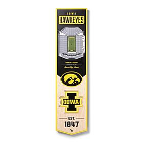 Officially Licensed NCAA Iowa Hawkeyes 3D Stadium Banner