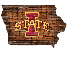 Officially Licensed NCAA Iowa State Distressed State with Logo