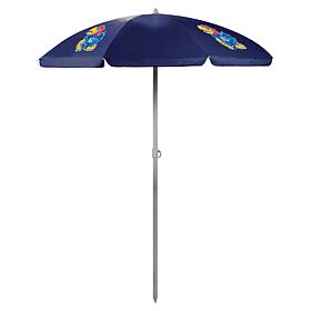 Officially Licensed NCAA Kansas 5.5' Portable Beach Umbrella, Blue