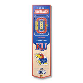 Officially Licensed NCAA Kansas Jayhawks 3D Stadium Banner