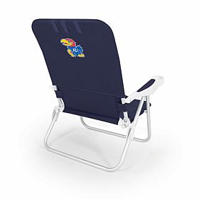Officially Licensed NCAA Kansas Jayhawks Monaco Reclining Beach Chair