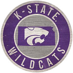 Officially Licensed NCAA Kansas State 12" Wood Circle