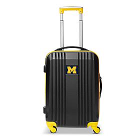 Officially Licensed NCAA MI Wolverines 21" Carry-On 2-Tone Spinner
