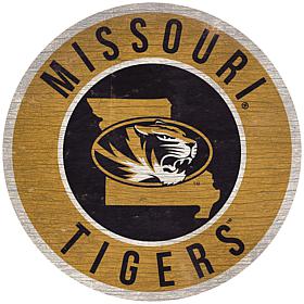 Officially Licensed NCAA Missouri 12" Wood Circle