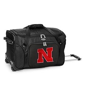 Officially Licensed NCAA Nebraska Cornhuskers 22" Wheeled Duffel Bag