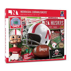 Officially Licensed NCAA Nebraska Cornhuskers Retro 500-Piece Puzzle