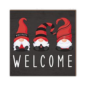 Officially Licensed NCAA North Carolina State Welcome Gnomes Sign