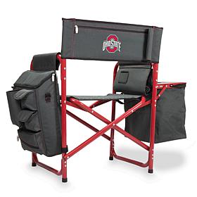 Officially Licensed NCAA Ohio State Buckeyes Backpack Chair w/Cooler