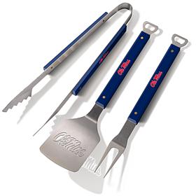 Officially-licensed NCAA Spirit Series 3-Piece BBQ Set - MS Rebels 