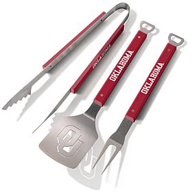 Officially-licensed NCAA Spirit Series 3-Piece BBQ Set - OK Sooners 