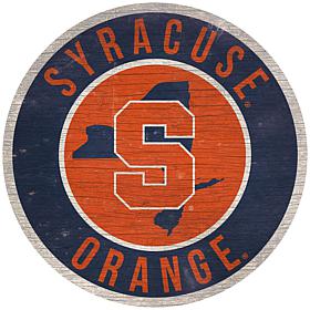 Officially Licensed NCAA Syracuse 12" Wood Circle