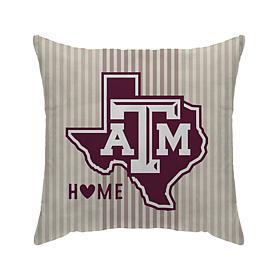 Officially Licensed NCAA Texas A&M Aggies Home State Duck Cloth Pillow