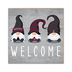 Officially Licensed NCAA Texas A&M Welcome Gnomes Sign