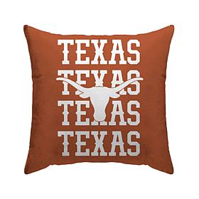 Officially Licensed NCAA Texas Longhorns Poly Span Décor Pillow