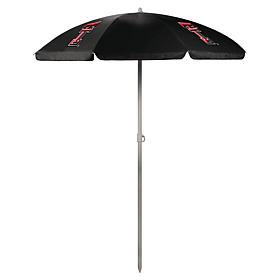 Officially Licensed NCAA Texas Tech 5.5' Portable Beach Umbrella Black