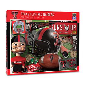 Officially Licensed NCAA Texas Tech Red Raiders Retro 500-Piece Puzzle