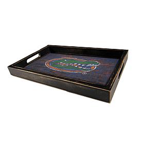 Officially Licensed NCAA University of Florida Distressed Wood Tray