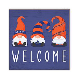 Officially Licensed NCAA University of Florida Welcome Gnomes Sign