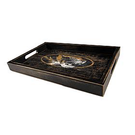 Officially Licensed NCAA University of Missouri Distressed Wood Tray  