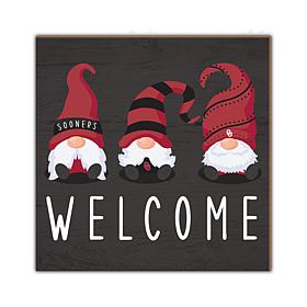 Officially Licensed NCAA University of Oklahoma Welcome Gnomes Sign
