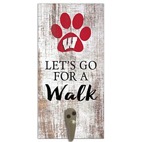 Officially Licensed NCAA University of Wisconsin Leash Holder Sign