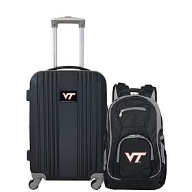 Officially Licensed NCAA Virginia Tech Hokies Backpack & Carry-On Set