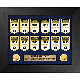 Officially Licensed NCAA Wolverines Banner Collection Photo Mint