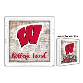 Officially Licensed NCCA Univ. of Wisconsin College Fund Money Box