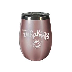 Officially Licensed NFL 12oz Rose Gold Wine Tumbler - Eagles